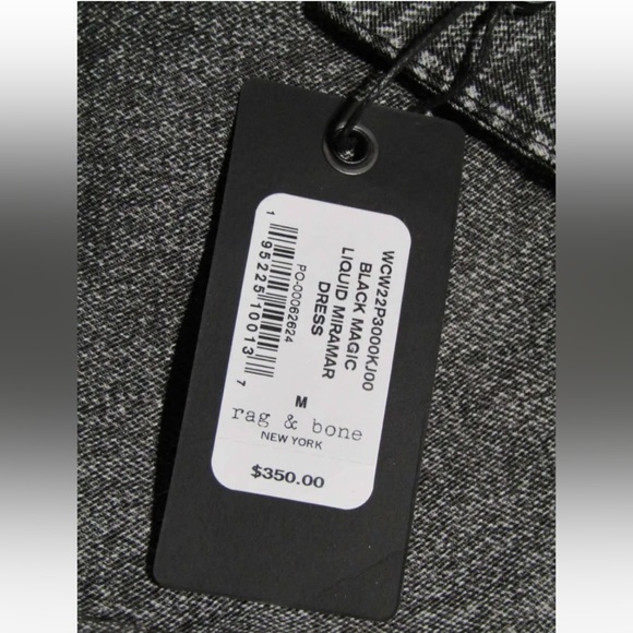 Rag & Bone NWOT Liquid Miramar Black Magic Printed Tencel Tromp L'oeil Dress - Picture 16 of 16